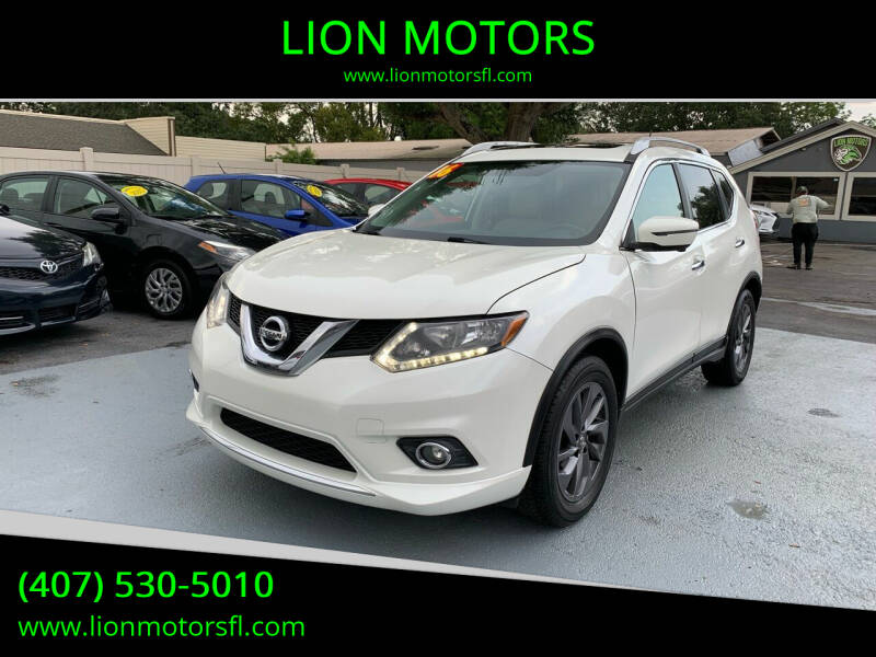 2016 Nissan Rogue for sale at LION MOTORS in Orlando FL