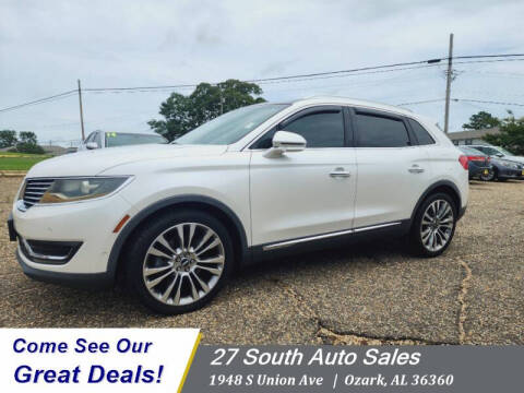 2016 Lincoln MKX for sale at 27 South Auto Sales in Ozark AL