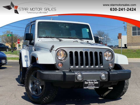 2015 Jeep Wrangler for sale at Star Motor Sales in Downers Grove IL