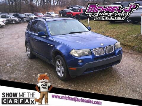 2007 BMW X3 for sale at MICHAEL J'S AUTO SALES in Cleves OH