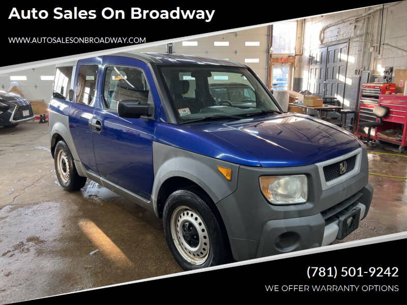 2004 Honda Element for sale at Auto Sales on Broadway in Norwood MA
