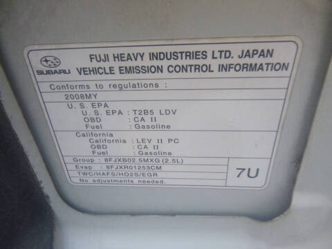 2008 Subaru Impreza 2.5i