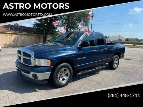2003 Dodge Ram 1500 for sale at ASTRO MOTORS in Houston TX