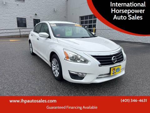 2015 Nissan Altima for sale at International Horsepower Auto Sales in Warwick RI