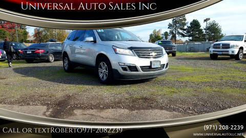 2016 Chevrolet Traverse for sale at Universal Auto Sales in Salem OR