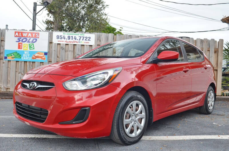 2013 Hyundai Accent for sale at ALWAYSSOLD123 INC in Fort Lauderdale FL