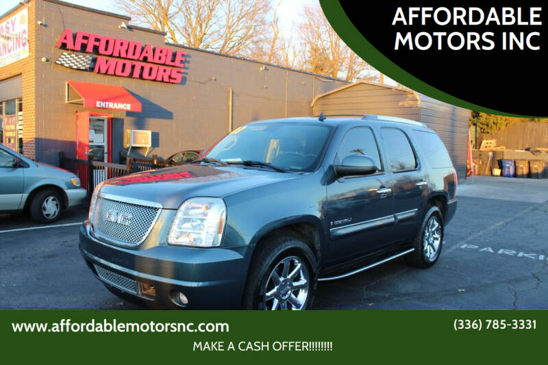 2007 GMC Yukon for sale at AFFORDABLE MOTORS INC in Winston Salem NC