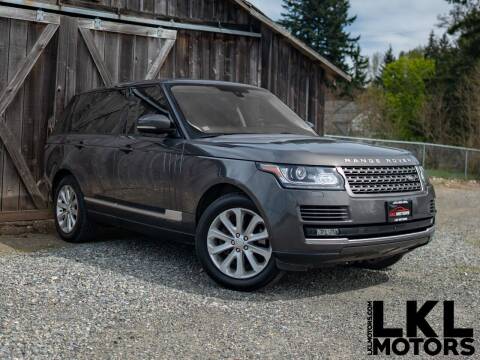 2016 Land Rover Range Rover for sale at LKL Motors in Puyallup WA