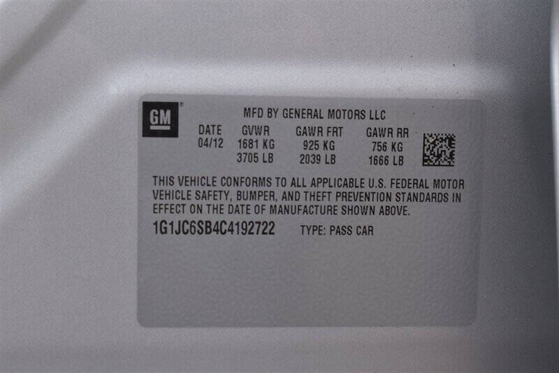 2012 Chevrolet Sonic LT