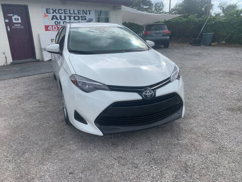 2018 Toyota Corolla for sale at Excellent Autos of Orlando in Orlando FL