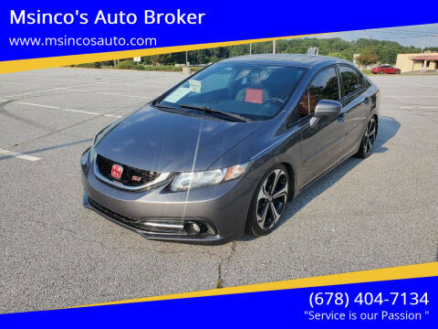 2014 Honda Civic for sale at Msinco's Auto Broker in Snellville GA