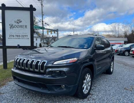 2015 Jeep Cherokee for sale at Booher Motor Company in Marion VA