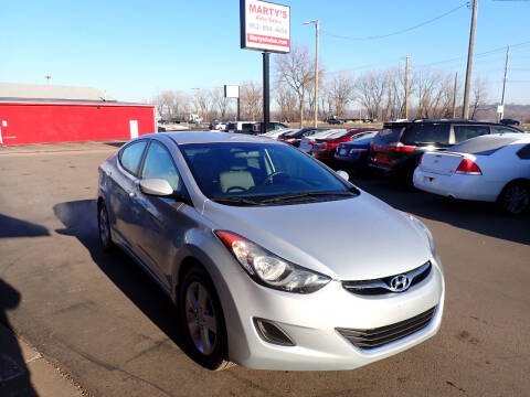 2013 Hyundai Elantra for sale at Marty's Auto Sales in Savage MN