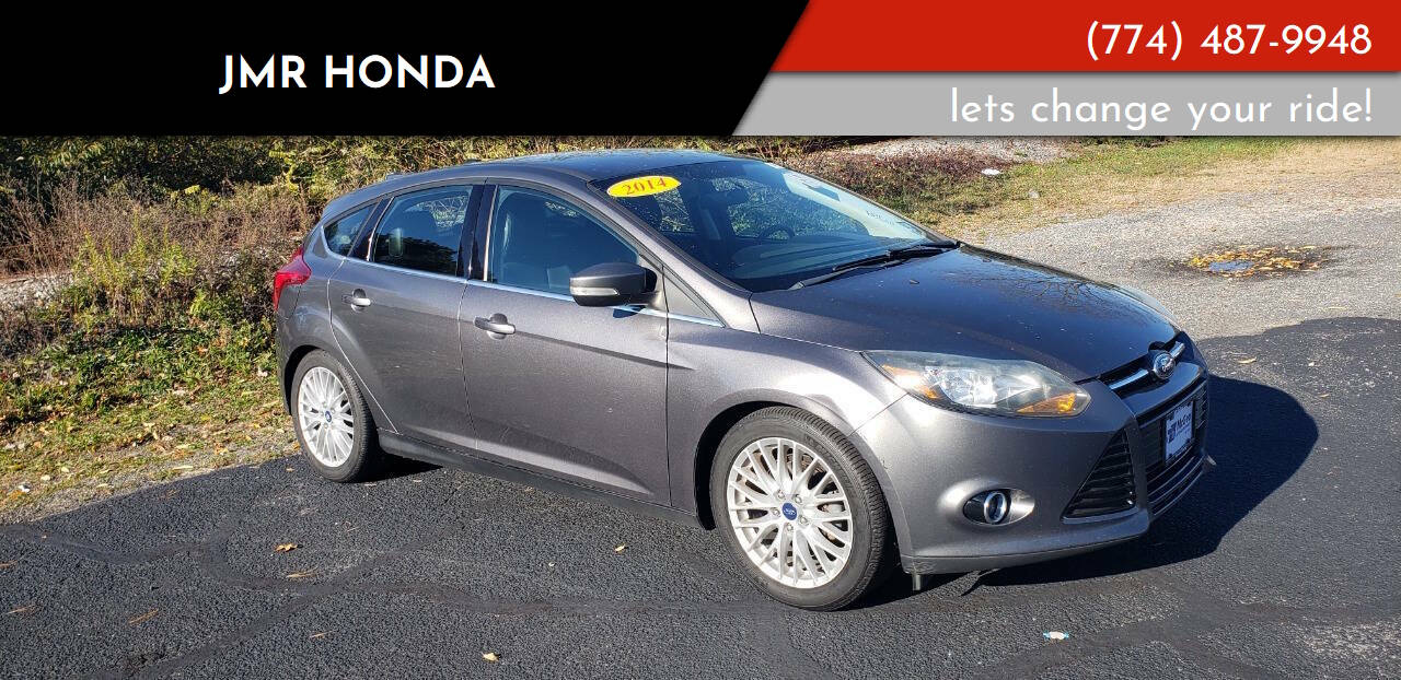 Gray 2014 Ford Focus Titanium Titanium 4dr Hatchback 1