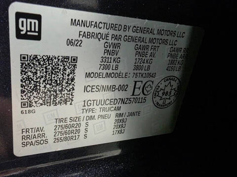 2022 GMC Sierra 1500