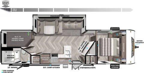 2021 Forest River Wildwood 26DBUD