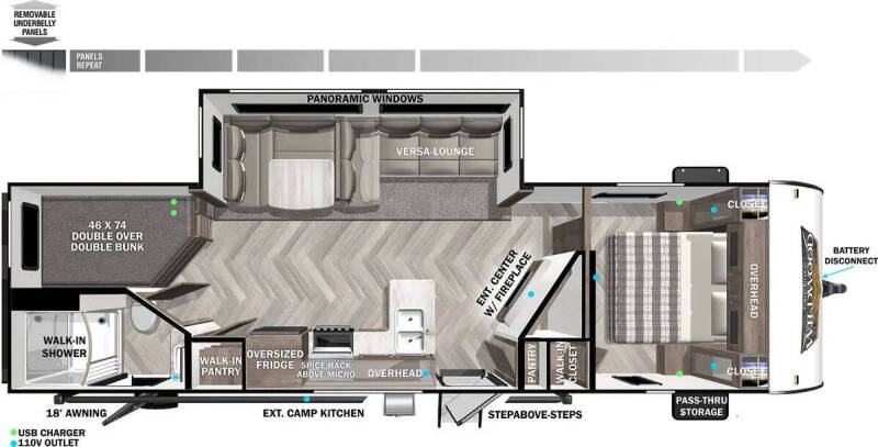 2021 Forest River Wildwood 26DBUD