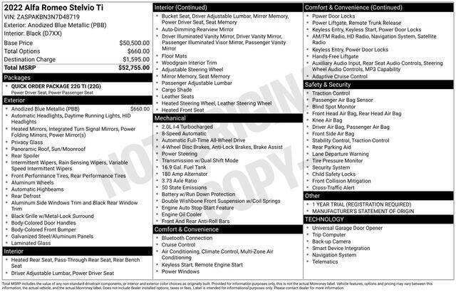 2022 Alfa Romeo Stelvio Ti