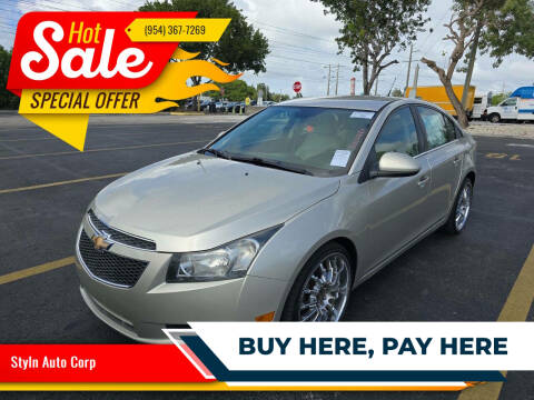 2014 Chevrolet Cruze for sale at Styln Auto Corp in West Park FL