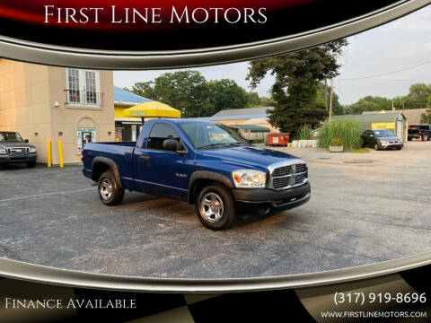 2008 Dodge Ram Pickup 1500 for sale at First Line Motors in Brownsburg IN