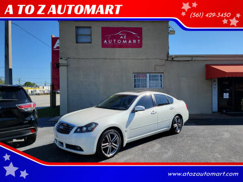 2006 Infiniti M35 for sale at A TO Z  AUTOMART in West Palm Beach FL