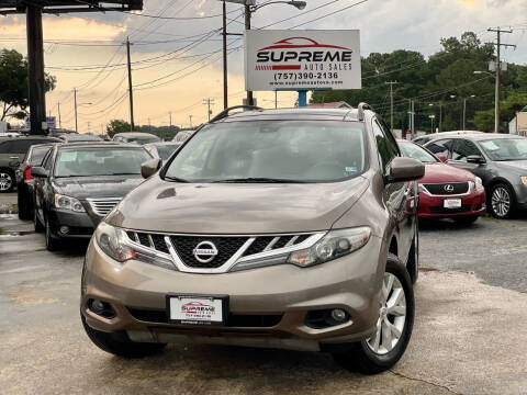 2011 Nissan Murano for sale at Supreme Auto Sales in Chesapeake VA