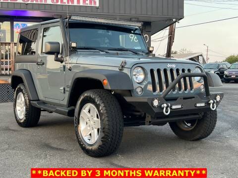 2015 Jeep Wrangler for sale at CERTIFIED CAR CENTER in Fairfax VA