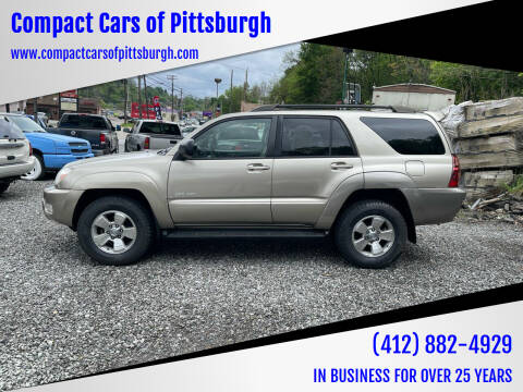 2004 Toyota 4Runner for sale at Compact Cars of Pittsburgh in Pittsburgh PA