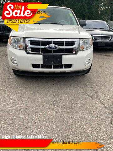 2010 Ford Escape for sale at Right Choice Automotive in Rochester NY
