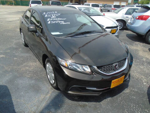 2013 Honda Civic for sale at River City Auto Sales in Cottage Hills IL