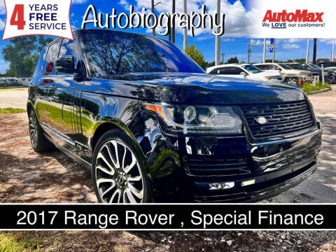 2017 Land Rover Range Rover for sale at Auto Max in Hollywood FL