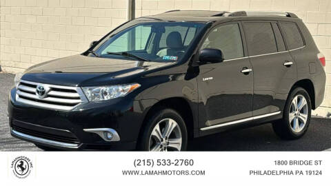 2012 Toyota Highlander for sale at LAMAH MOTORS INC in Philadelphia PA