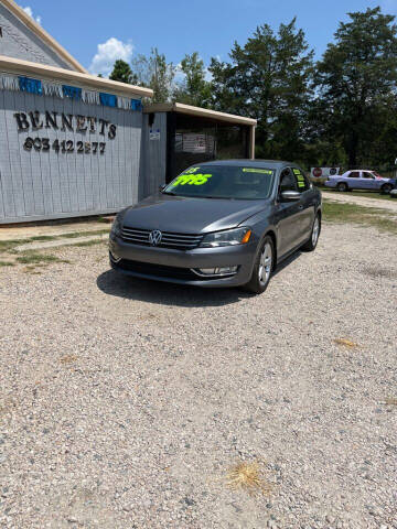 2015 Volkswagen Passat for sale at Bennett Etc. in Richburg SC