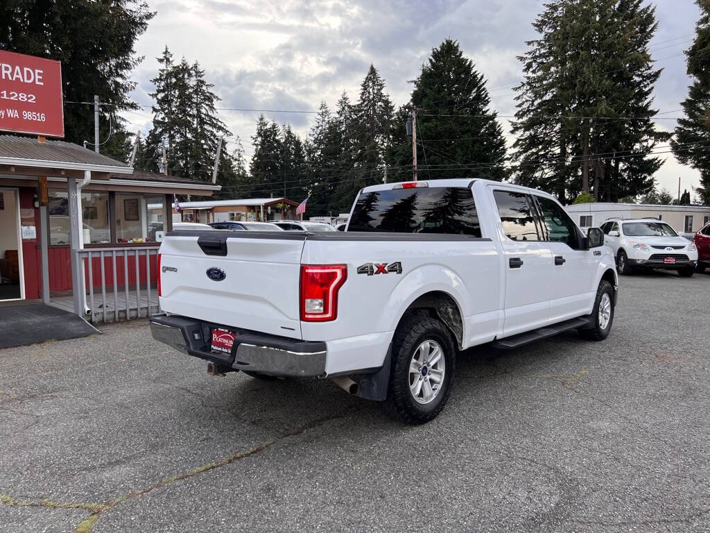 2015 Ford F-150 for sale at PLATINUM AUTO SALES INC in Lacey, WA