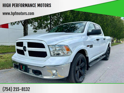 2016 RAM 1500 for sale at HIGH PERFORMANCE MOTORS in Hollywood FL