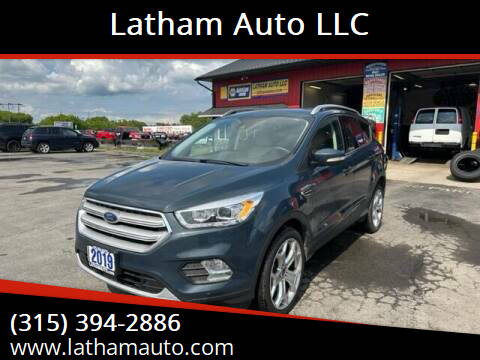 2019 Ford Escape for sale at Latham Auto LLC in Ogdensburg NY