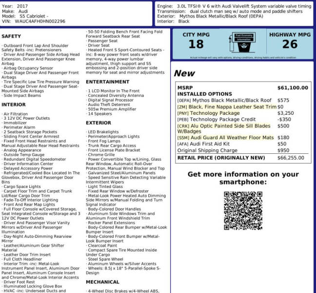 2017 Audi S5 3.0T quattro