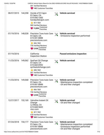 2002 Honda Accord Value Package