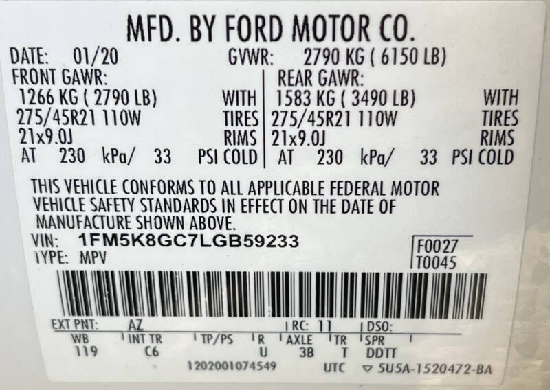 2020 Ford Explorer ST