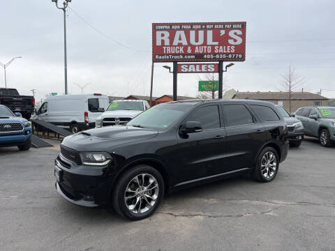2019 Dodge Durango for sale at RAUL'S TRUCK & AUTO SALES, INC in Oklahoma City OK