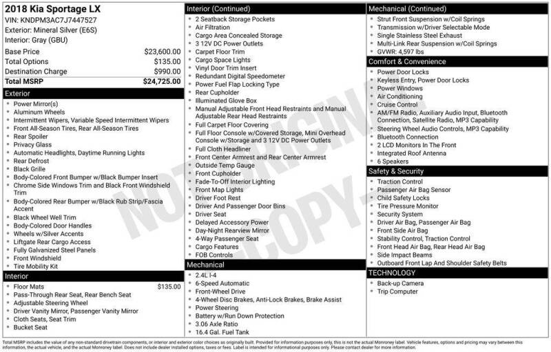 2018 Kia Sportage LX
