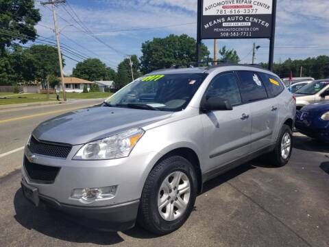 2012 Chevrolet Traverse for sale at Means Auto Sales in Abington MA