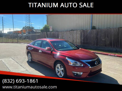 2013 Nissan Altima for sale at TITANIUM AUTO SALE in Houston TX