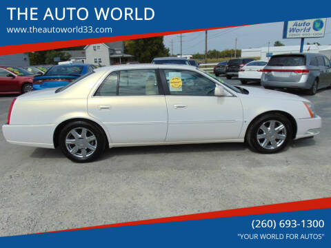 2007 Cadillac DTS for sale at THE AUTO WORLD in Churubusco IN
