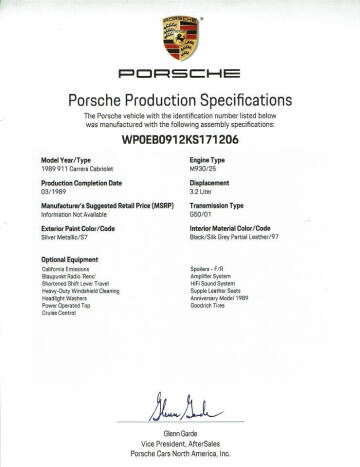 1989 Porsche 911 Carrera