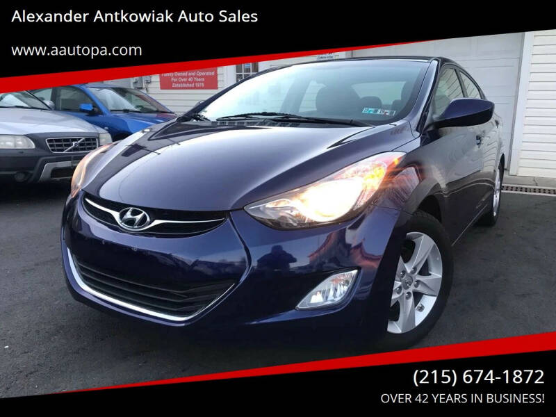 2013 Hyundai Elantra for sale at Alexander Antkowiak Auto Sales Inc. in Hatboro PA