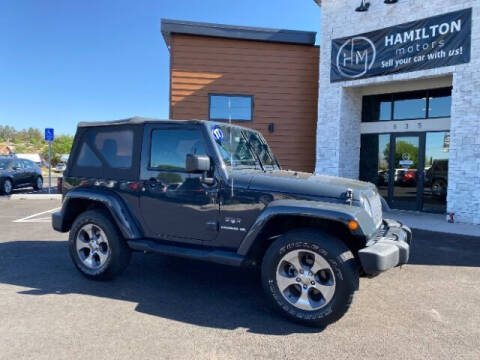 2017 Jeep Wrangler for sale at Hamilton Motors in Washington UT