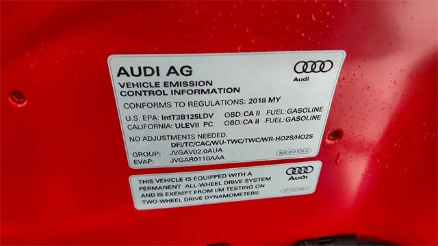 2018 Audi TTS 2.0T quattro