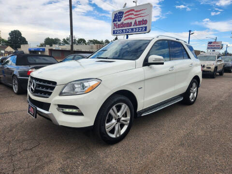 2012 Mercedes-Benz M-Class for sale at Nations Auto Inc. II in Denver CO