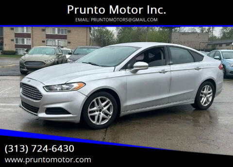 2016 Ford Fusion for sale at Prunto Motor Inc. in Dearborn MI
